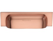 Heritage Brass Cabinet Drawer Pull Handle (76mm/96mm OR 152mm/178mm C/C), Satin Rose Gold - C2766-SRG