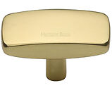 Heritage Brass Rectangular Cabinet Knob (41mm x 22mm OR 47mm x 25mm), Polished Brass - C3384-PB