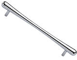 Heritage Brass T Bar Raindrop Cabinet Pull Handle (128mm, 192mm OR 256mm C/C), Polished Chrome - C3570-PC