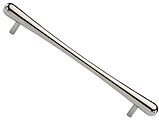 Heritage Brass T Bar Raindrop Cabinet Pull Handle (128mm, 192mm OR 256mm C/C), Polished Nickel - C3570-PNF