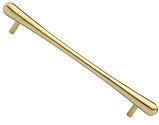 Heritage Brass T Bar Raindrop Cabinet Pull Handle (128mm, 192mm OR 256mm C/C), Satin Brass - C3570-SB