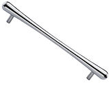 Heritage Brass T Bar Raindrop Cabinet Pull Handle (128mm, 192mm OR 256mm C/C), Satin Chrome - C3570-SC
