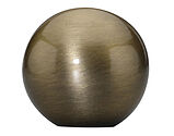 Heritage Brass Globe Design Cabinet Knob (25mm), Antique Brass - C3627-AT