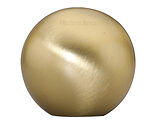 Heritage Brass Globe Design Cabinet Knob (25mm), Satin Brass - C3627-SB