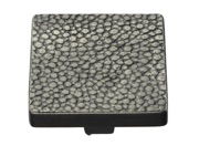 Heritage Brass Fossil Range Square Stingray Cabinet Knob (32mm x 32mm OR 38mm x 38mm), Aged Nickel - C3653-AN