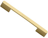 Heritage Brass Bridge Cabinet Pull Handle (96mm, 128mm/160mm OR 192mm/224mm C/C), Satin Brass - C3684-SB