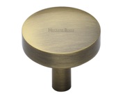 Heritage Brass Tayo Cabinet Knob (32mm OR 38mm), Antique Brass - C3875-AT