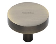 Heritage Brass Disc Cabinet Knob (32mm OR 38mm), Antique Brass - C3880-AT