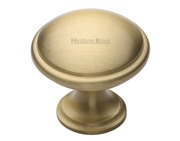 Heritage Brass Domed Cabinet Knob (32mm OR 38mm), Satin Brass - C3950-SB