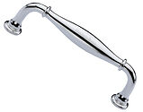 Heritage Brass Henley Traditional Cabinet Pull Handle (102mm, 152mm OR 203mm C/C), Polished Chrome - C3960-PC