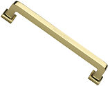 Heritage Brass Square Vintage Cabinet Drawer Pull Handle (101mm, 152mm, 203mm OR 254mm C/C), Polished Brass - C3964-PB