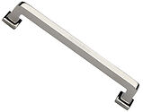 Heritage Brass Square Vintage Cabinet Drawer Pull Handle (101mm, 152mm, 203mm OR 254mm C/C), Polished Nickel - C3964-PNF