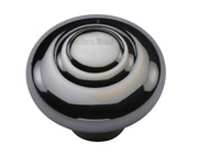 Heritage Brass Round Bead Design Cabinet Knob (32mm OR 38mm), Polished Chrome - C3985-PC 