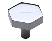 Heritage Brass Hexagon Cabinet Knob (32mm OR 38mm), Polished Chrome - C4344-PC