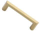 Heritage Brass Hex Profile Cabinet Pull Handle (102mm, 152mm, 203mm OR 254mm C/C), Satin Brass - C4473-SB