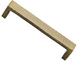 Heritage Brass Hammered Wide Metro Design Cabinet Pull Handle (101mm, 128mm, 160mm OR 192mm C/C), Antique Brass - C4525-AT