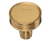Heritage Brass Venetian Design Cabinet Knob, Satin Brass - C4547-SB 