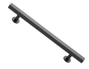 Heritage Brass Square Cabinet Pull Handle With Footings (Various Lengths), Matt Bronze - C4760-MB
