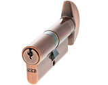 Atlantic UK AGB Euro Profile 5 Pin Cylinder Key & Turn (30mm/30mm OR 35mm/35mm), Copper - C620022525