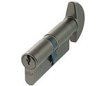 Atlantic UK AGB Euro Profile 5 Pin Cylinder Key & Turn (30mm/30mm OR 35mm/35mm), Black Nickel - C620F92525