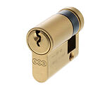 Atlantic UK AGB Euro Profile 5 Pin Single Cylinder (30mm/10mm OR 35mm/15mm), Satin Brass - C630080525