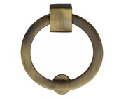 Heritage Brass Round Drop Cabinet Pull (50mm OR 63mm), Antique Brass - C6321-AT