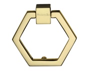 Heritage Brass Hexagon Cabinet Drop Pull, Polished Brass - C6334-PB