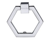 Heritage Brass Hexagon Cabinet Drop Pull, Polished Chrome - C6334-PC