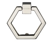 Heritage Brass Hexagon Cabinet Drop Pull, Polished Nickel - C6334-PNF