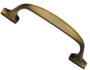 Heritage Brass Durham Design Cabinet Pull Handle (76mm, 128mm, 160mm OR 203mm C/C), Antique Brass - C7213-AT