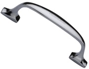 Heritage Brass Durham Design Cabinet Pull Handle (76mm, 128mm, 160mm OR 203mm C/C), Polished Chrome - C7213-PC