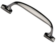 Heritage Brass Durham Design Cabinet Pull Handle (76mm, 128mm, 160mm OR 203mm C/C), Polished Nickel - C7213-PNF