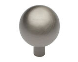 Heritage Brass Sphere Design Cabinet Knob (22mm OR 28mm), Satin Nickel - C8323-SN