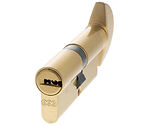 Atlantic UK AGB Euro Profile 15 Pin Cylinder Key & Turn (35mm/35mm OR 40mm/40mm), Satin Brass - CA20083030