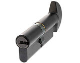 Atlantic UK AGB Euro Profile 15 Pin Cylinder Key & Turn (35mm/35mm OR 40mm/40mm), Matt Black - CA20843030