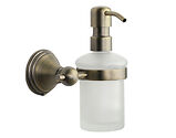 Heritage Brass Cambridge Soap Dispenser With High Quality Pump, Matt Antique - CAM-SOAP-MA