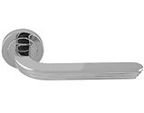 Carlisle Brass Manital Cloud Door Handles On Round Rose, Polished Chrome - CD5CP (sold in pairs)