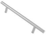 Eurospec 22mm Diameter Grade 304 Stainless Steel T-Bar Pull Handle (Various Sizes), Satin Stainless Steel - CFPT1225SSS