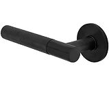Consort Heavy Duty Knurled Lever Handle On Slim Line Rose, PVD Satin Black - CH980SVB (sold in pairs)