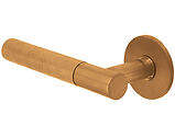 Consort Heavy Duty Knurled Lever Handle On Slim Line Rose, PVD Satin Bronze - CH980SVZ (sold in pairs)