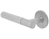 Consort Heavy Duty Knurled Lever Handle On Slim Line Rose, Satin Stainless Steel - CH980SSS (sold in pairs)