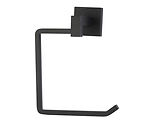 Heritage Brass Chelsea Wall Mounted Towel Ring, Towel Holder For Kitchens And Bathrooms, Black - CHE-RING-BLK