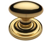 Heritage Brass Chelsea Mortice Door Knobs, Polished Brass - CHE7373-PB (sold in pairs)