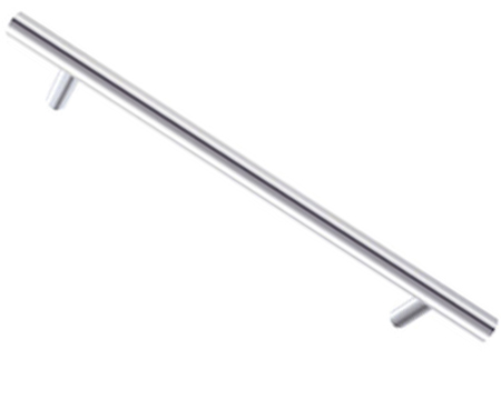 Consort 30mm Diameter T-Bar Bolt Through Pull Handles, (Various Sizes), Polished Or Satin Stainless Steel Finish - CHEP39