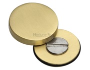 Heritage Brass Decorative Bolt Head Cover, Satin Brass - COV-12-SB