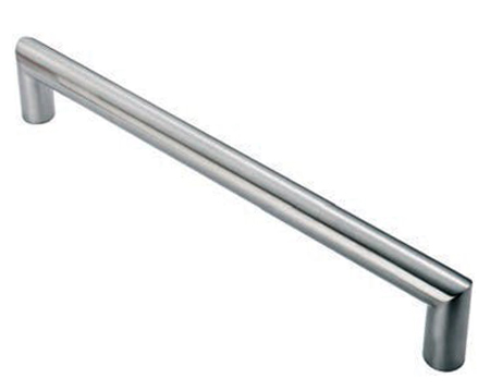 Eurospec Mitred Cabinet Pull Handle (96mm c/c OR 128mm c/c), Satin Stainless Steel - CPM