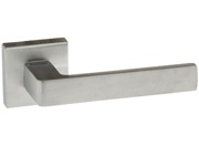 Atlantic Forme CleanTouch Asti Designer Lever On Square Minimal Rose, Satin Chrome - CTFMS254SC (sold in pairs)