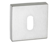 Atlantic Forme CleanTouch Standard Profile Escutcheon On Minimal Square Rose, Satin Chrome - CTFMSKSC (sold in pairs)