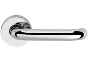Atlantic CleanTouch RTD 19mm Solid Brass Safety Lever On Round Rose, Polished Chrome - CTLOR19RTDPC (sold in pairs)