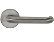 Atlantic CleanTouch RTD 19mm Safety Lever On Round Rose, Satin Stainless Steel - CTLOR19RTDSSS (sold in pairs)